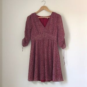 Madewell Boho Red Flowered Dress - New W/O Tags!
